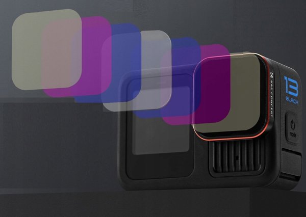 K&F Concept Σετ Φίλτρων 4 σε 1 για GoPro Hero 4K - ND4, ND8, ND16 & Πολωτικό (PL) Φίλτρο