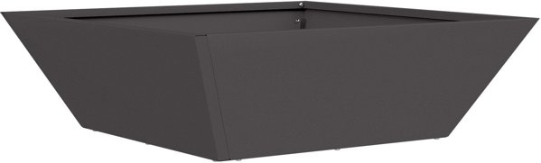 vidaXL Σετ Μαύρες Πλαστικές Γλάστρες, 50 x 50 x 15 εκ.