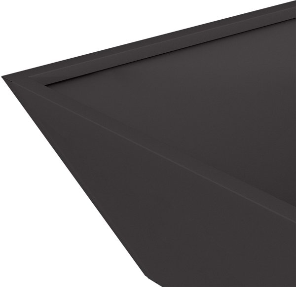 vidaXL Σετ Μαύρες Πλαστικές Γλάστρες, 50 x 50 x 15 εκ.