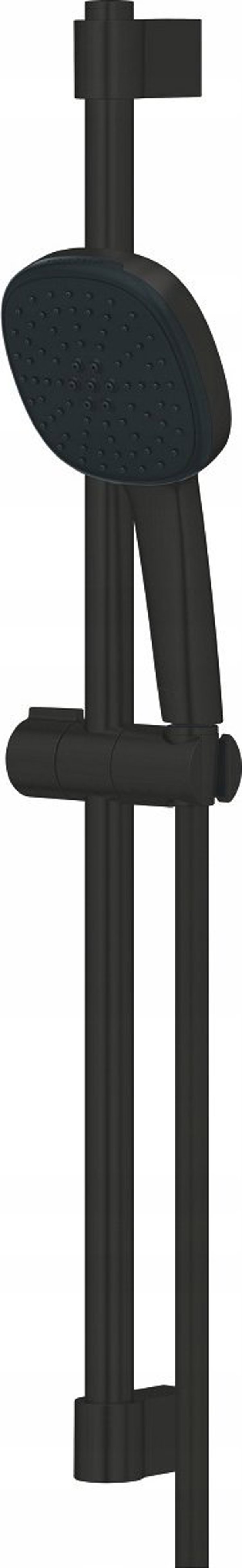 Zestaw prysznicowy Grohe Grohe zestaw prysznicowy przesuwny Tempesta Cube 110 czarny mat 267482433