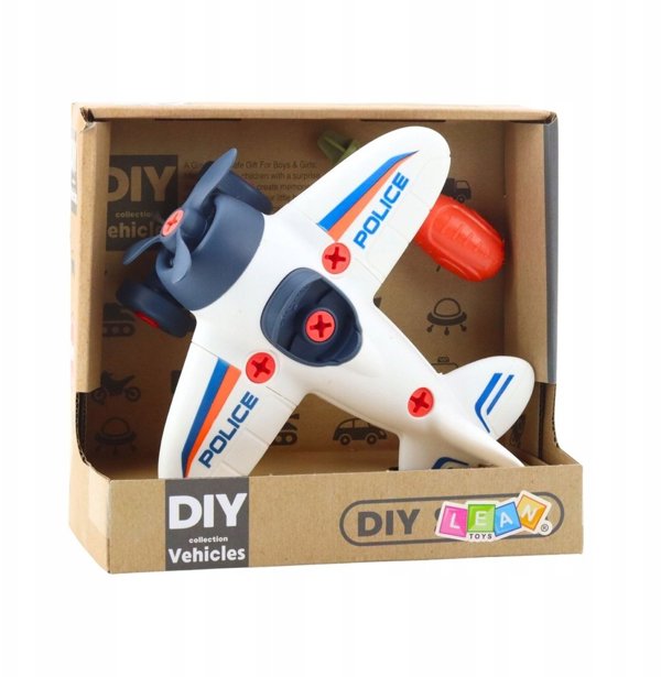 Σετ Δημιουργίας DIY Αεροπλάνου Αστυνομικό Κατσαβίδι