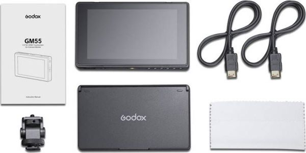 Σετ στούντιο GODOX Οθόνη προεπισκόπησης αφής Godox GM55 5,5 ιντσών HDMI 4K
