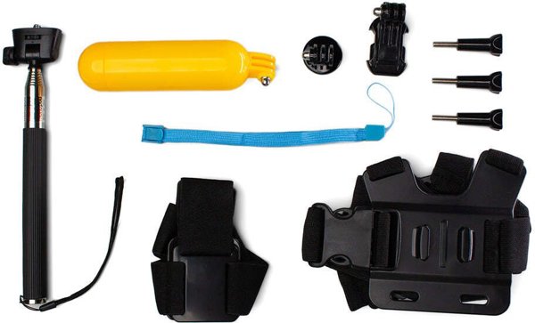 Zestaw 9 w 1 akcesoria do kamer sportowych GoPro SJCAM