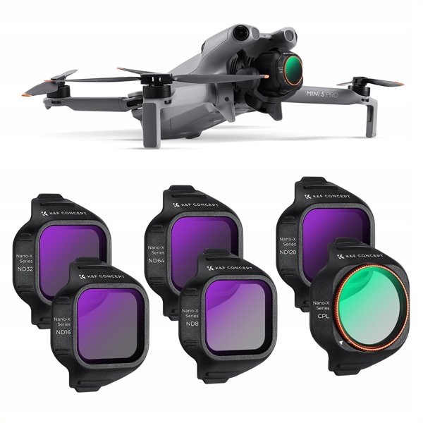 Σετ Φίλτρων 6 σε 1 CPL Γκρι Nd8 Nd16 Nd32 Nd64 Nd128 για DJI Mini 5 Pro
