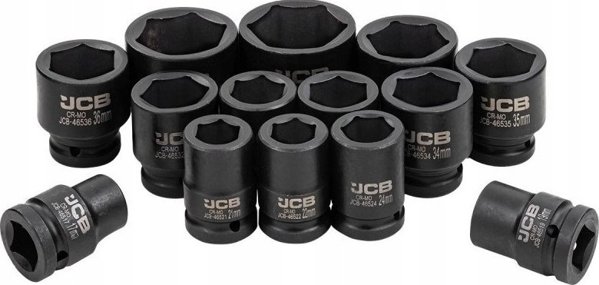 Σετ καρυδάκια κρούσης 3/4" 14 τεμ. (εξάγωνα) (17-50mm)