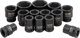 Σετ καρυδάκια κρούσης 3/4" 14 τεμ. (εξάγωνα) (17-50mm)