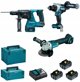 Σετ ηλεκτρικών εργαλείων Makita Combo 18V DLX3202TJ