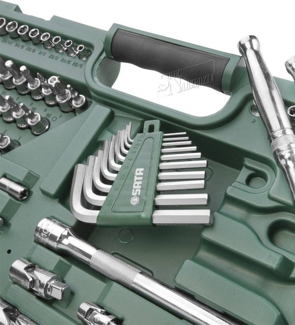 SATA Σετ εργαλείων 150 τεμαχίων 1/4" 3/8" 1/2" σε βαλίτσα