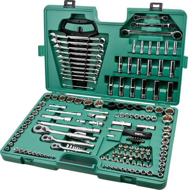 SATA Σετ εργαλείων 150 τεμαχίων 1/4" 3/8" 1/2" σε βαλίτσα
