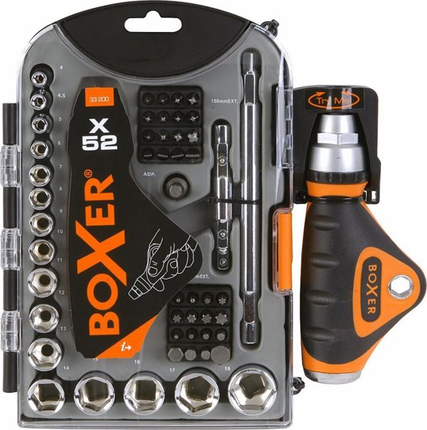 Σετ εργαλείων BOXER Toppe og bitssæt - 52 dele