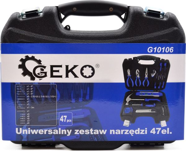 Σετ Εργαλείων Geko 66 Τεμαχίων σε Βαλίτσα Μεταφοράς (10105)
