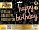 Σετ μπαλονιών από φύλλο Happy Birthday rose gold