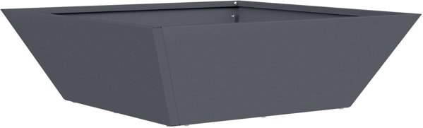 vidaXL Σετ Πλαστικές Γλάστρες, Ανθρακί Χρώμα, 50 x 50 x 15 εκ.