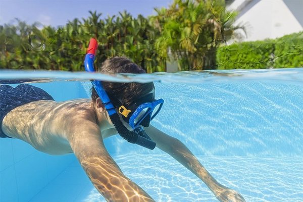 Σετ κατάδυσης μάσκα με αναπνευστήρα μπλε 24070 EDUKAMP