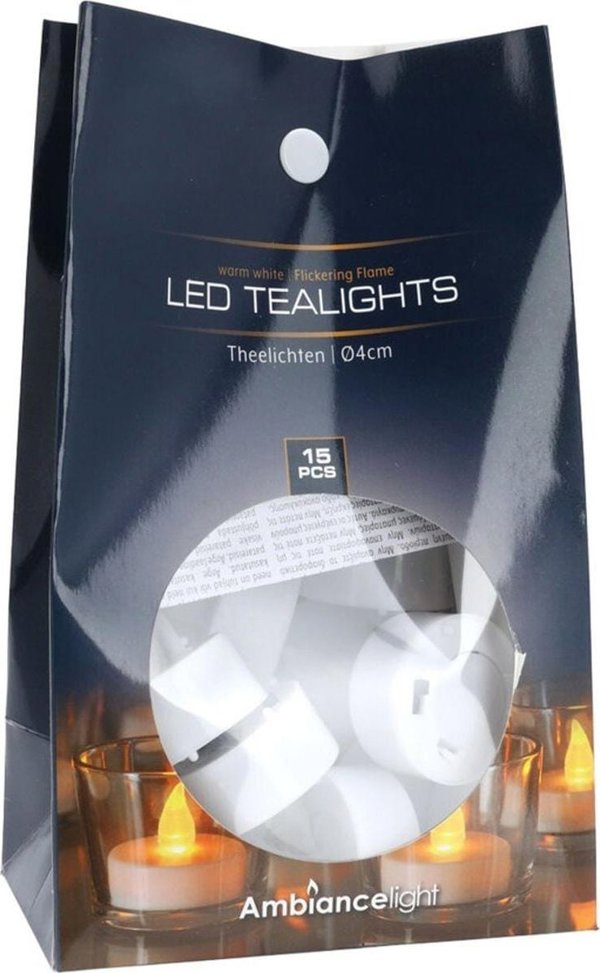ΣΕΤ 15 ΚΕΡΙΑ TEA LIGHT LED