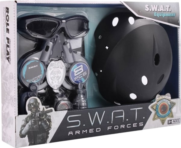 Σετ Στολή Ειδικός Πράκτορας Αστυνομικός SWAT Αλεξίσφαιρο Γιλέκο Χειροβομβίδες