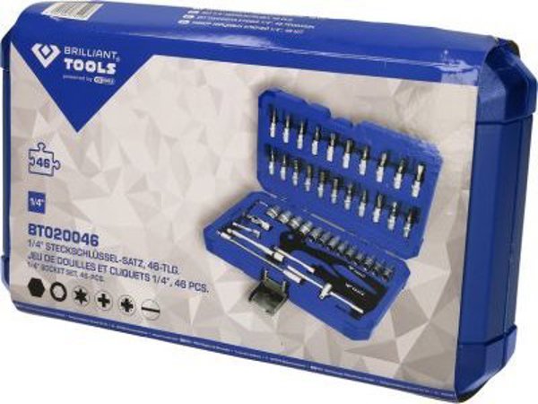 Σετ εργαλείων KS Tools Σετ καρυδάκια 1/4", 46 τεμ., Brilliant Tools
