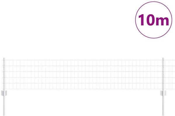 vidaXL Σετ Περίφραξης 2 Τεμαχίων από Γαλβανισμένο Ατσάλι, 10 Μέτρα Μήκος