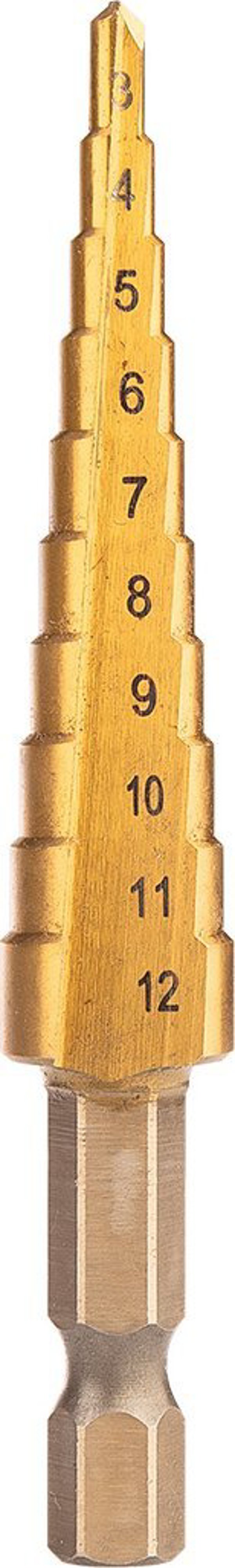 Neo Σετ Κωνικά Τρυπάνια HSS TiN, 3-20 mm, Hex, 3 Τεμάχια