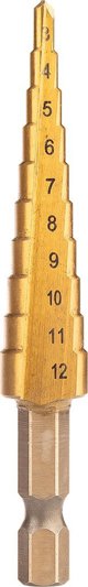 Neo Σετ Κωνικά Τρυπάνια HSS TiN, 3-20 mm, Hex, 3 Τεμάχια