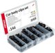 Zestaw spinek i kolkow samochodowych maly 146szt amio-04735