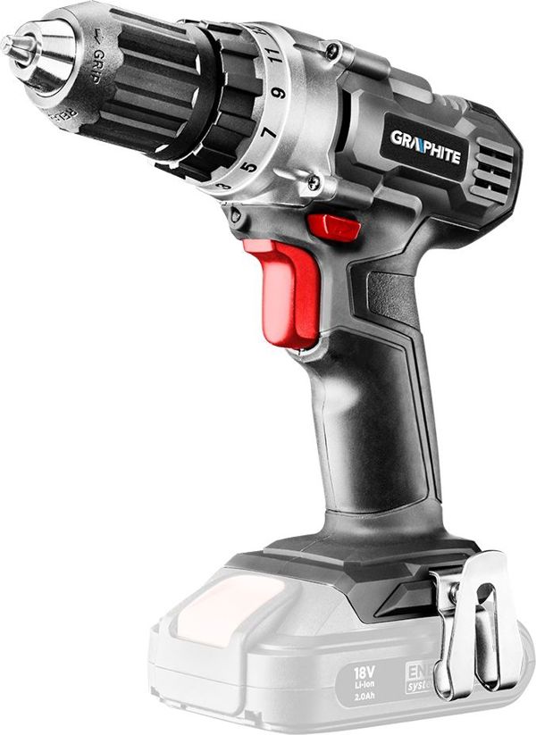 Graphite Σετ Ηλεκτρικών Εργαλείων 5 Τεμαχίων 18V με Τρυπάνι, Φακό, Τσάντα, Μπαταρία & Φορτιστή (58G016)