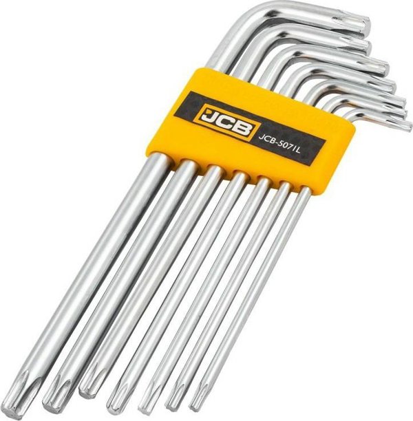 Σετ Μακριών Κλειδιών TORX JCB 7 Τεμαχίων (T10-T40) - Επαγγελματικά Εργαλεία Χειρός