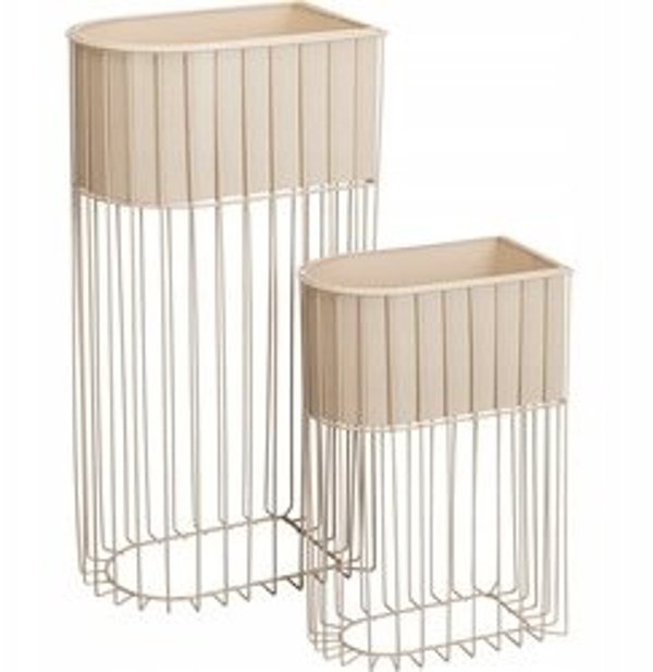 Σετ 2 μεταλλικά φυτοδοχεία εδάφους SOFT FORM