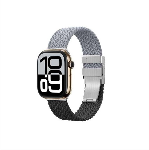 Σετ 2 λουριών Amazingthing Blend Band για Apple Watch 45/46/49 mm γκρι-μαύρο / γκρι