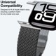 Σετ 2 λουριών Amazingthing Blend Band για Apple Watch 45/46/49 mm γκρι-μαύρο / γκρι