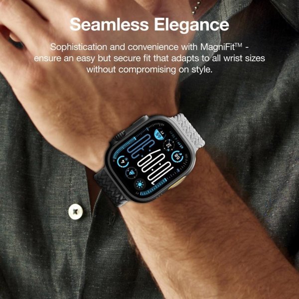 Σετ 2 λουριών Amazingthing Blend Band για Apple Watch 45/46/49 mm γκρι-μαύρο / γκρι