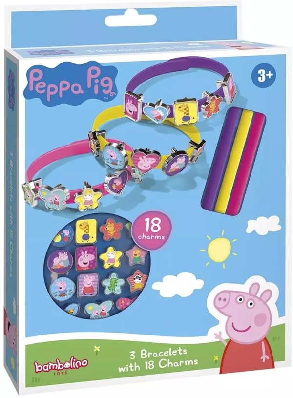 Zestaw do robienia bransoletek z charmsami Swinka Peppa