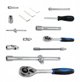 Σετ εργαλείων 172τεμ 1/4" 3/8" 1/2" (εξάγωνα) (4-32mm)
