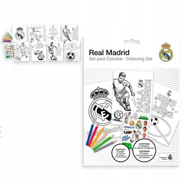 Zestaw do kolorowania Real Madrid