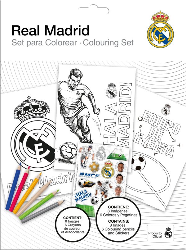 Zestaw do kolorowania Real Madrid