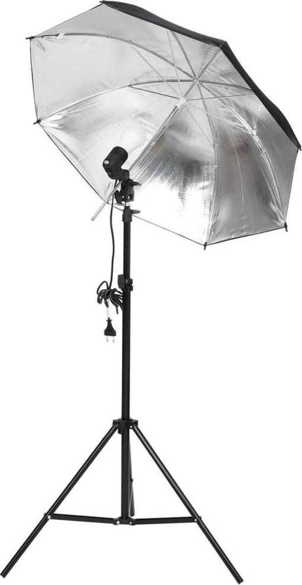 vidaXL Zestaw studyjny fotograficzny z lampami i tlami