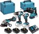 Makita Σετ Ηλεκτρικών Εργαλείων Combo 18V DLX4196JX1