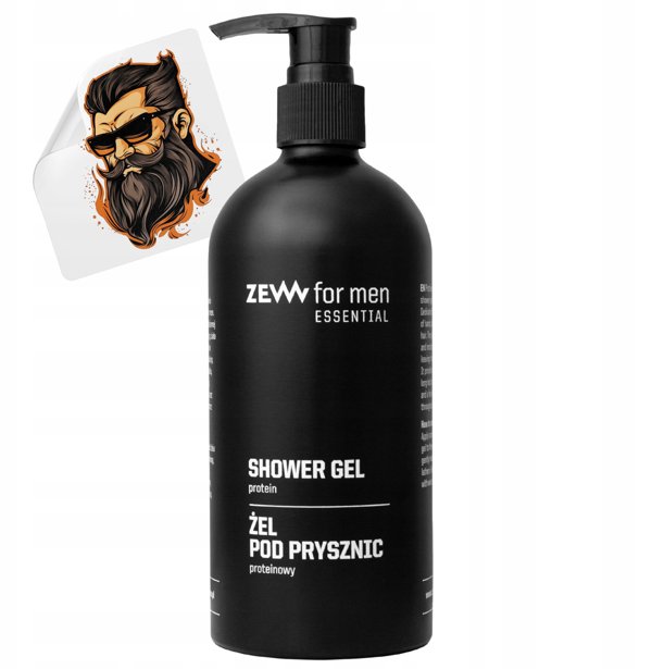 ZEW FOR MEN_Απαραίτητο φυσικό τζελ ντους με πρωτεΐνες 400ml