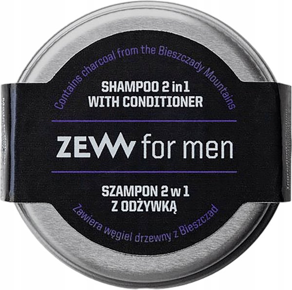 ZEW For Men Σαμπουάν 2σε1 με Άνθρακα Ξύλου από τα Bieszczad 15ml