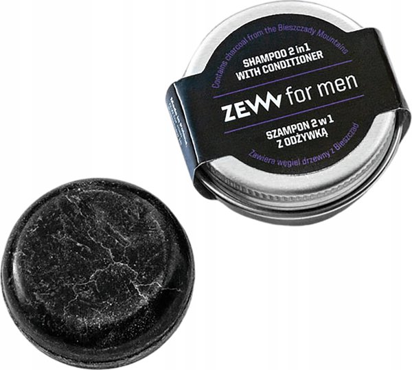 ZEW For Men Σαμπουάν 2σε1 με Άνθρακα Ξύλου από τα Bieszczad 15ml