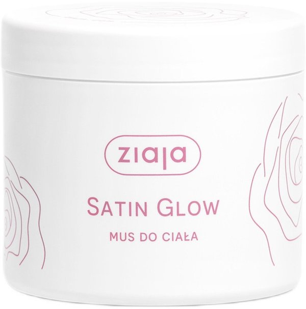 Ziaja Satin Glow Μους Σώματος 350ml για Ενυδάτωση και Λάμψη