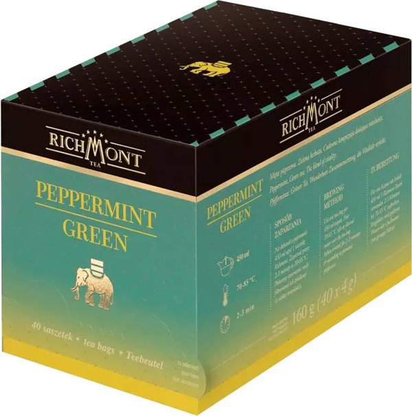 Zielona herbata Richmont Peppermint Green - 40x4g