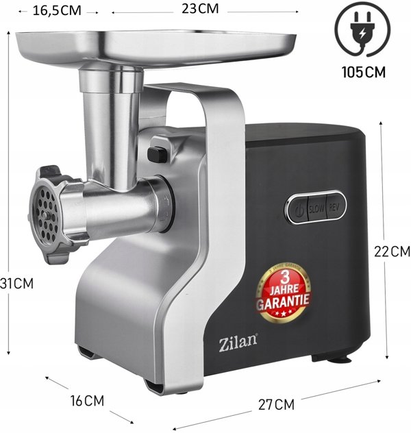 Zilan ZLN0126 Galas malama masina ar metala zobratiem 2100W ZLN0126 (8682744801109)