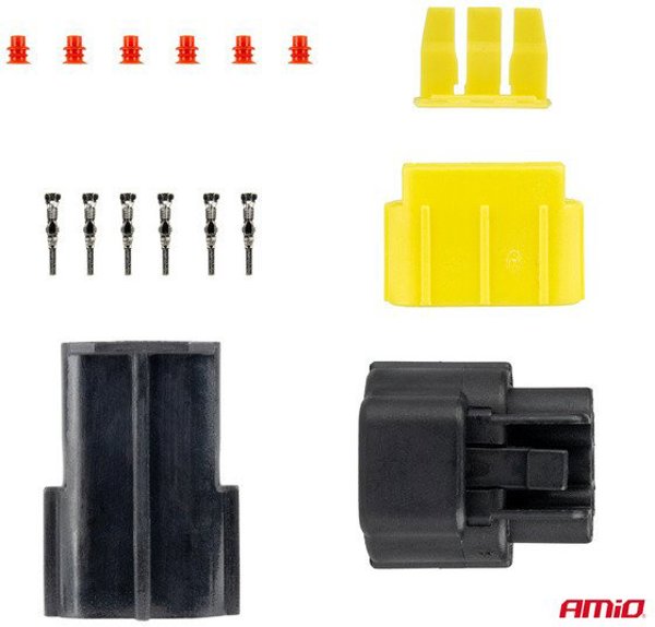 Αδιάβροχο Ηλεκτρικό Σύνδεσμο σετ 3 PIN 2.2mm AMIO-04347