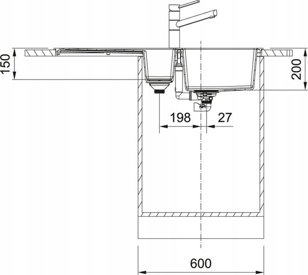 Νεροχύτης Franke S2D 651-100 Γρανίτης 143.0618.681 Πέτρινο Γκρι