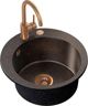 Νεροχύτης Steiner ART JAMES 210 (Ø51x20) Steingran Art Copper Black Pearl