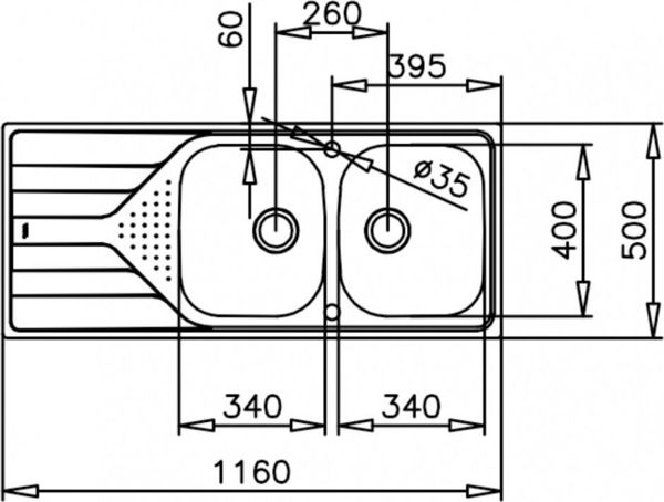 Νεροχύτης Teka Universe 80 T-XP 2B 1D, γυαλισμένο ατσάλι (115170001) 8618008 8434778015133