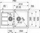 Franke Sirius 2.0 S2D 651-78 Νεροχύτης Κουζίνας Tectonite, Αναστρέψιμος, Stone Pink, 60cm, 143.0618.684