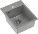 Νεροχύτης Quadron Johnny 90 Granit, Γρανιτένιος 1-Θέσιος, Γκρι, 39x50x20cm, Με Σιφόν Ανοξείδωτου Ατσαλιού