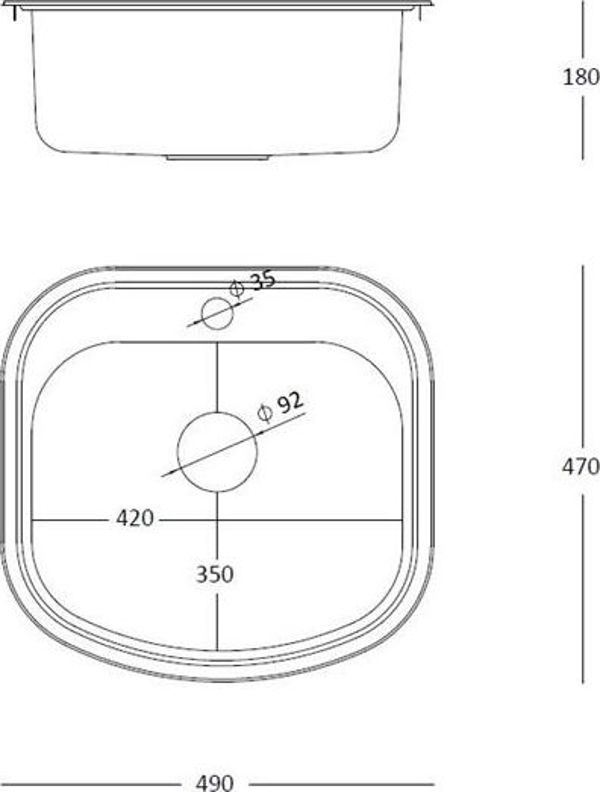 Νεροχύτης Steiner RAY 110 SteelQ PVD Χρυσός Μονοθάλαμος Οβάλ από Ανοξείδωτο Ατσάλι